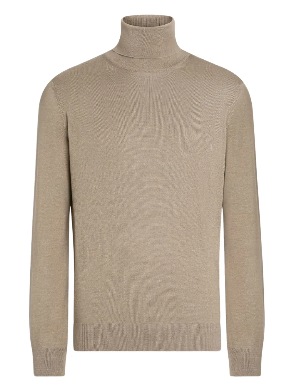 Zegna Turtleneck Sweater In Neutral