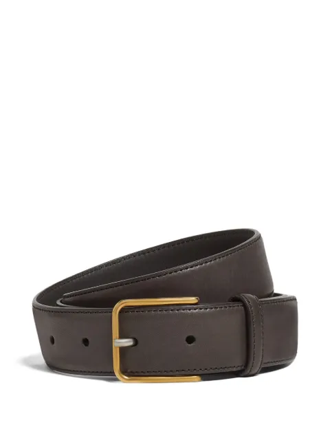 Zegna leather buckle belt