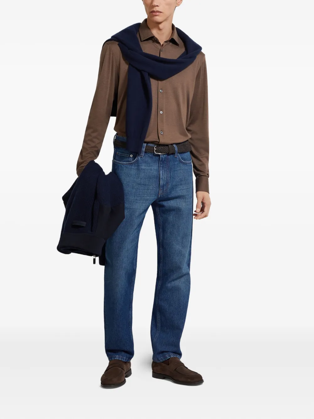 Zegna Roccia stone-washed jeans | Regular & Straight-Leg Jeans | Image 2