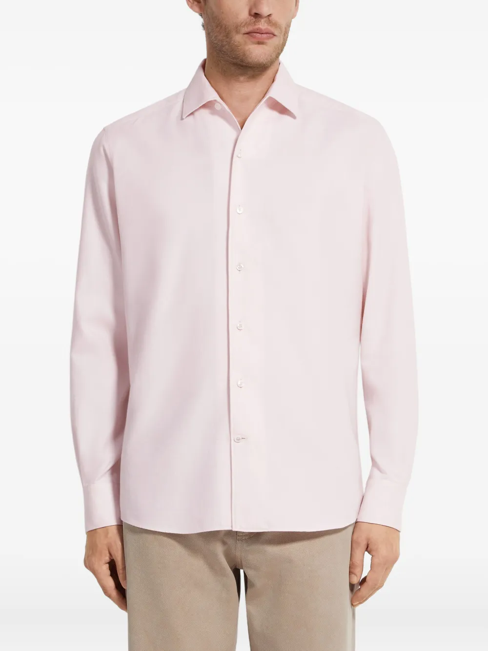 Zegna Overhemd met lange mouwen - Roze