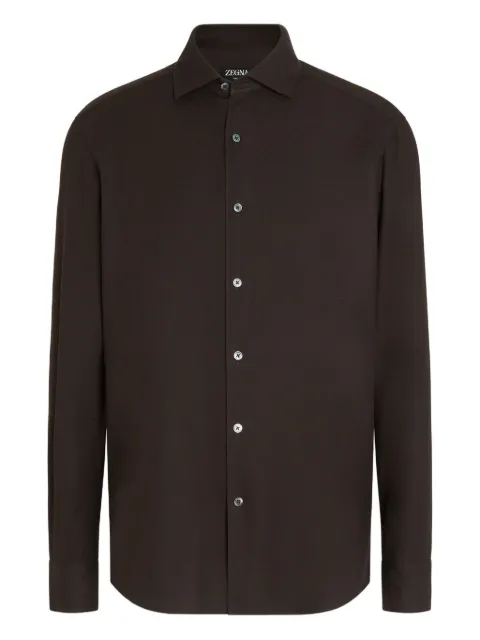 Zegna Cashco long-sleeve button-down shirt