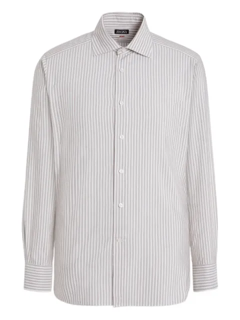 Zegna camisa con rayas estampadas