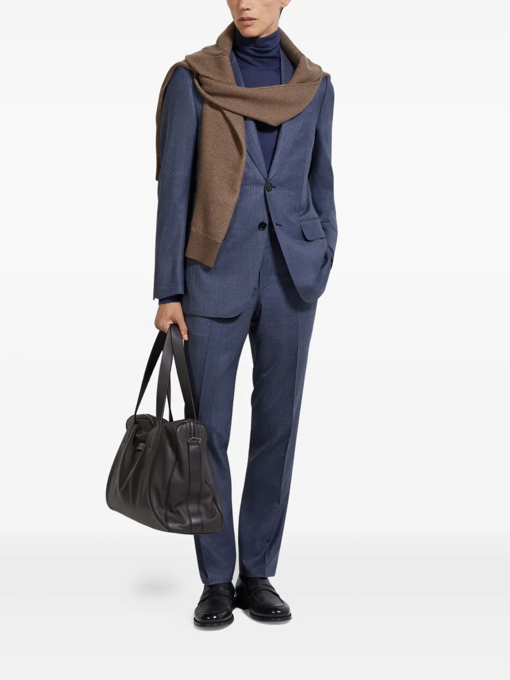 Zegna Centoventimila Wool Suit In Blue