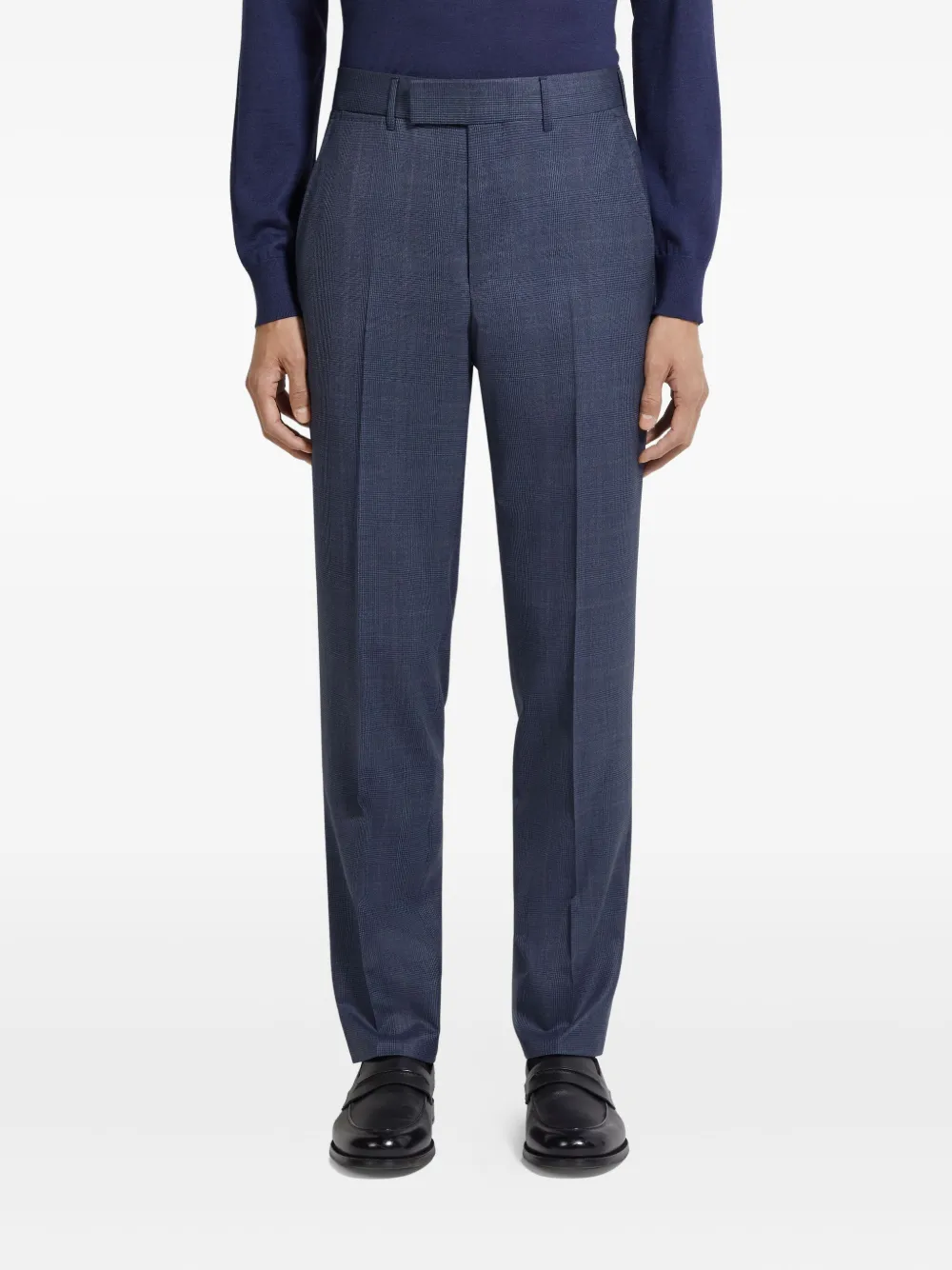 Zegna Centoventimila Wool Suit In Blue