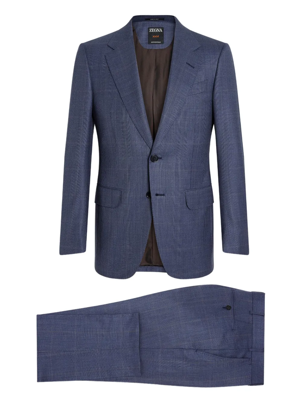Zegna Centoventimila Wool Suit In Blue