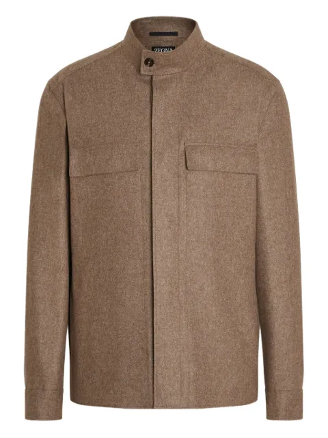 Zegna Oasi cashmere mock-neck jacket