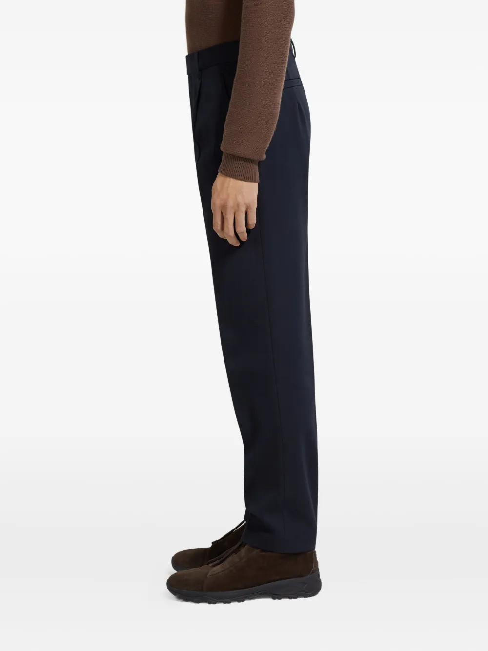 Zegna pleated tailored trousers Blauw