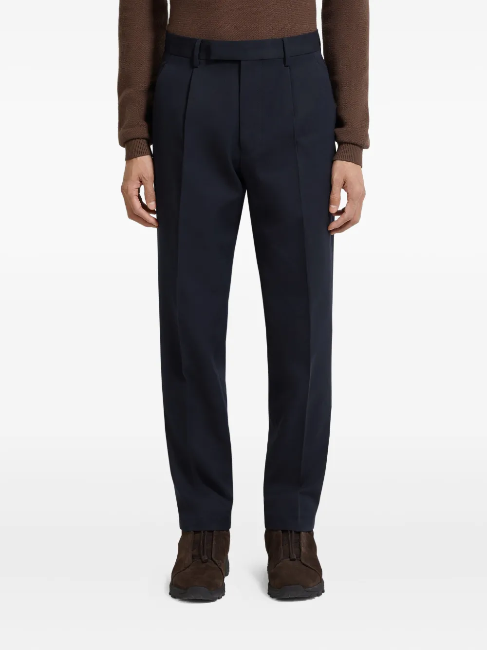 Zegna pleated tailored trousers Blauw