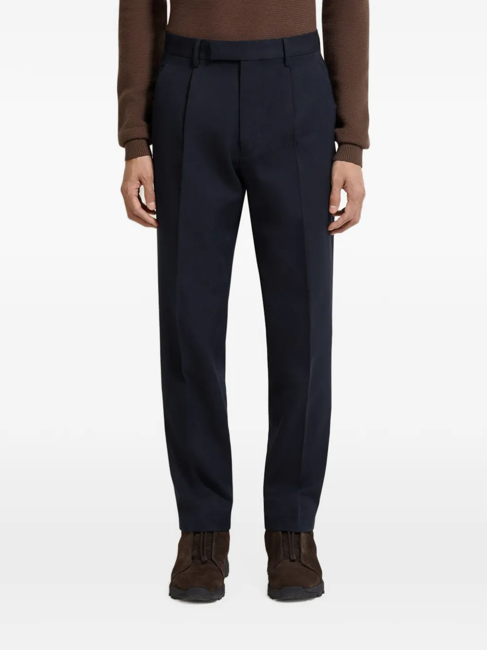 Zegna pleated tailored trousers - Blau
