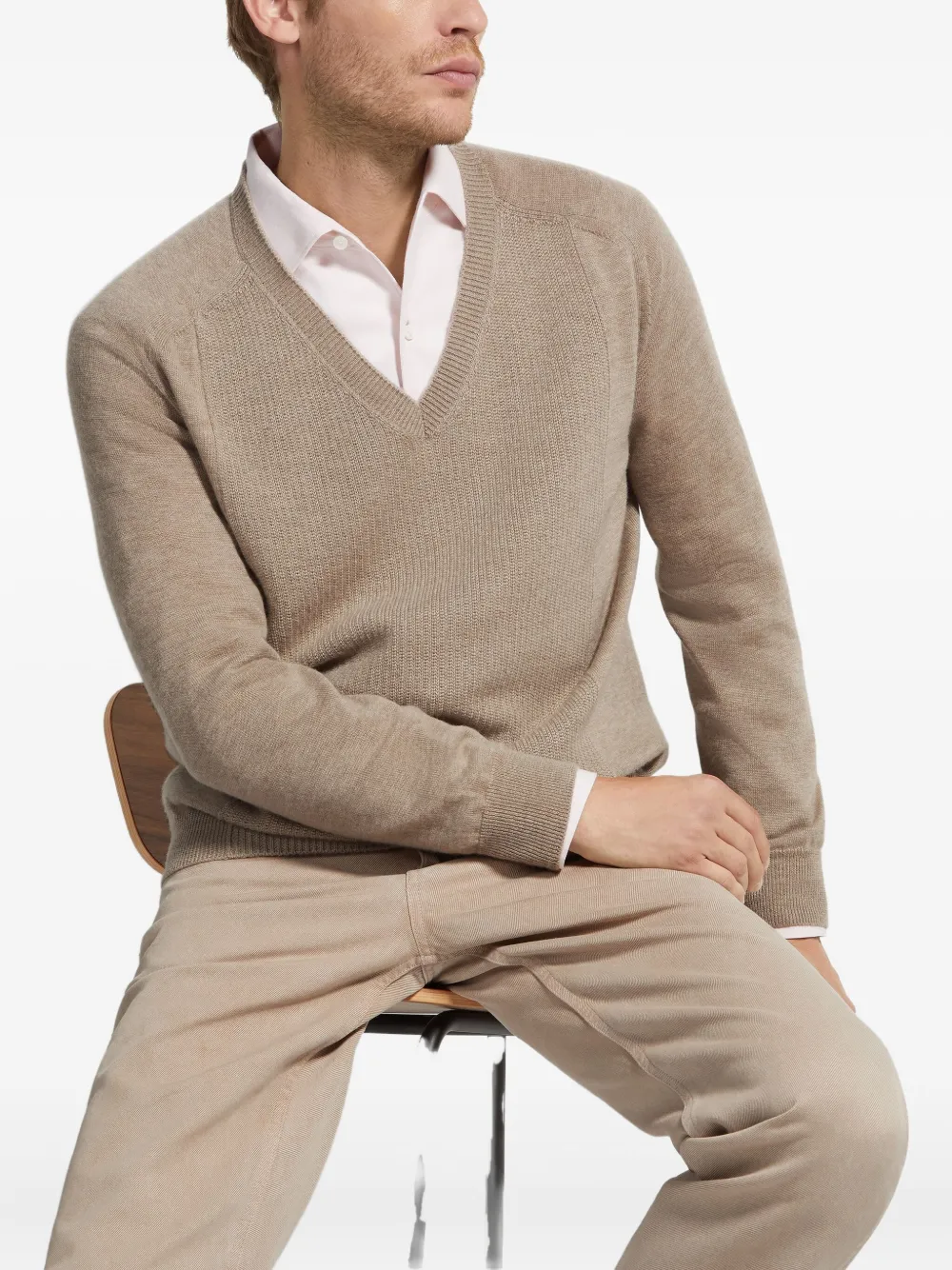 Zegna Maglione Oasi con scollo a V - N92