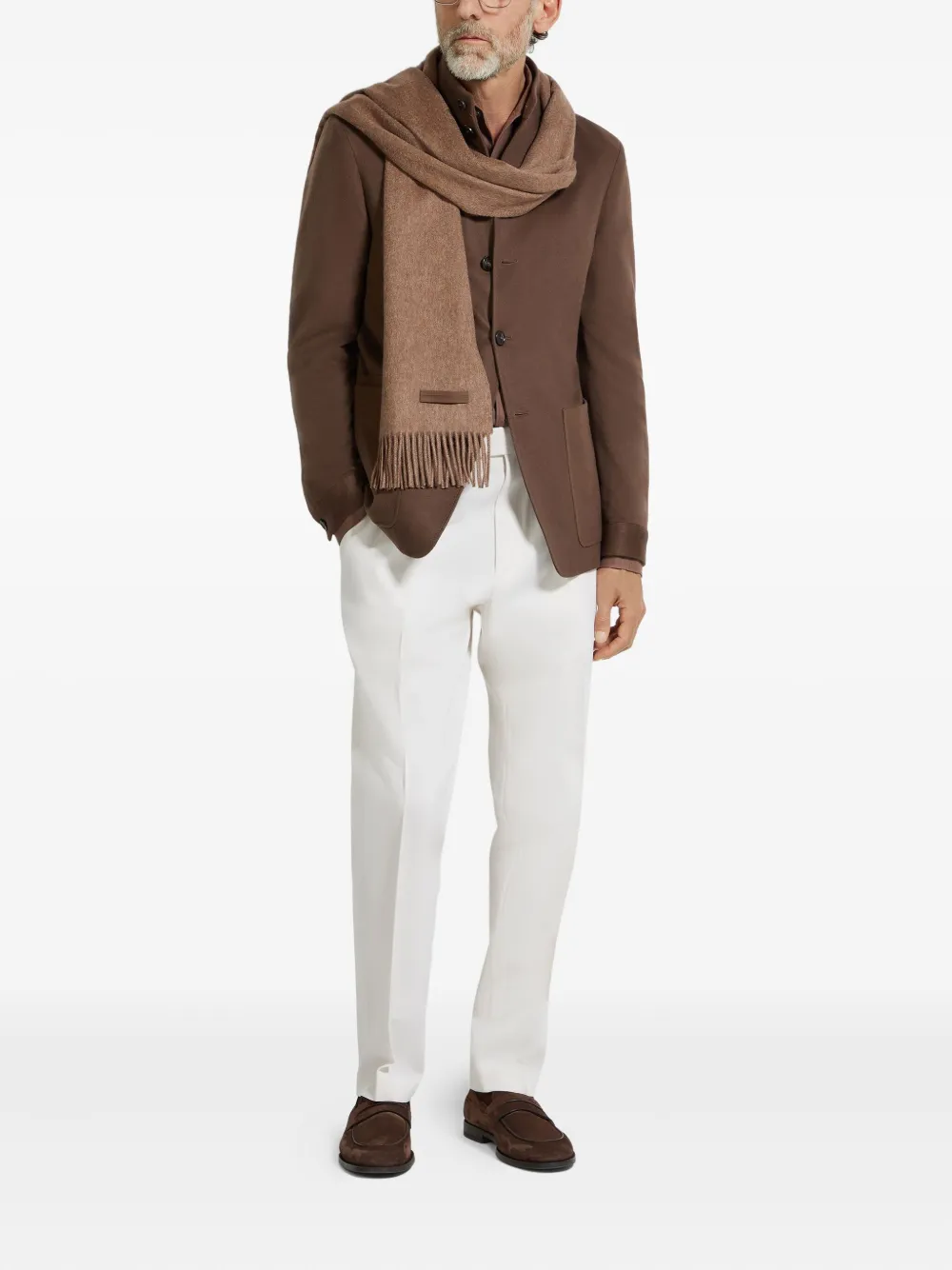 Zegna Oasi patch-pocket buttoned jacket | Blazers | Image 2