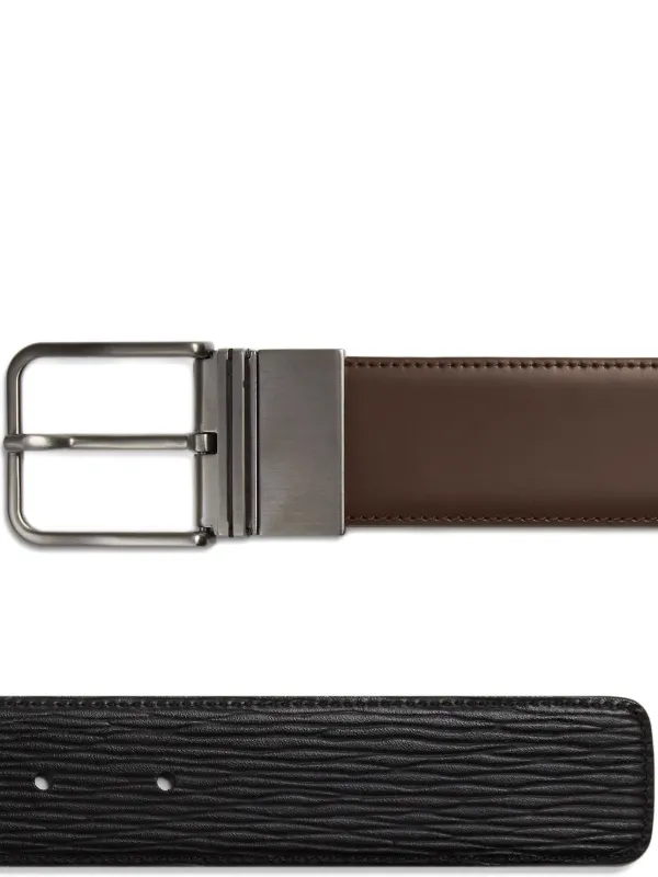 Zegna リバーシブル レザーベルト | ブラウン | FARFETCH JP