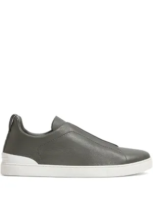 Zegna Triple Stitch low-top Sneakers | Black | FARFETCH