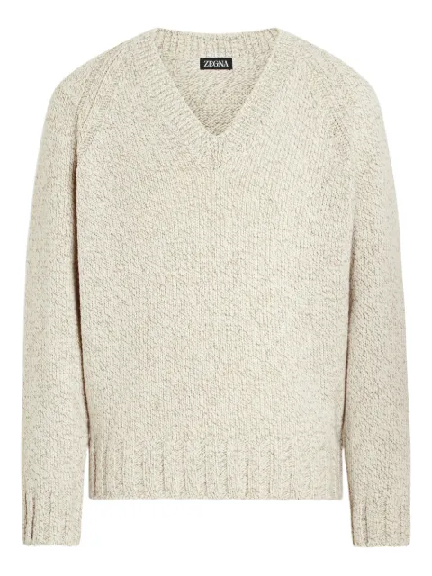 Zegna suéter con cuello de tortuga y mangas raglán