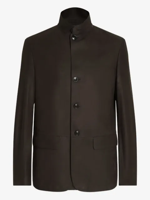 Zegna Il Conte calf-leather jacket