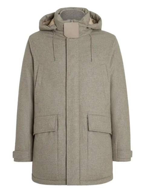 Zegna hooded parka coat