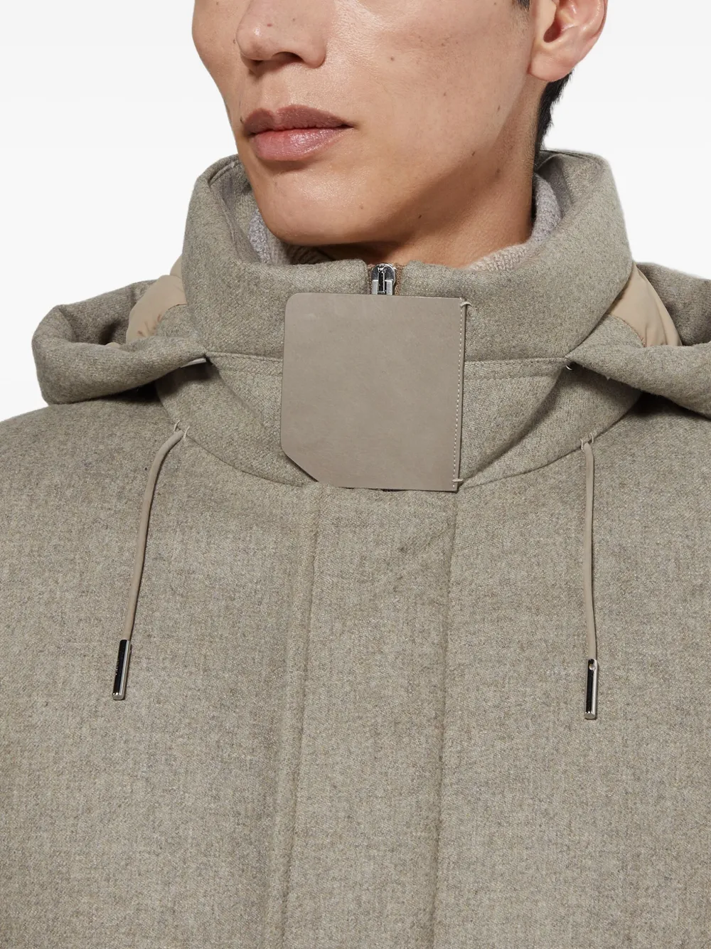 Zegna Parka met capuchon Grijs