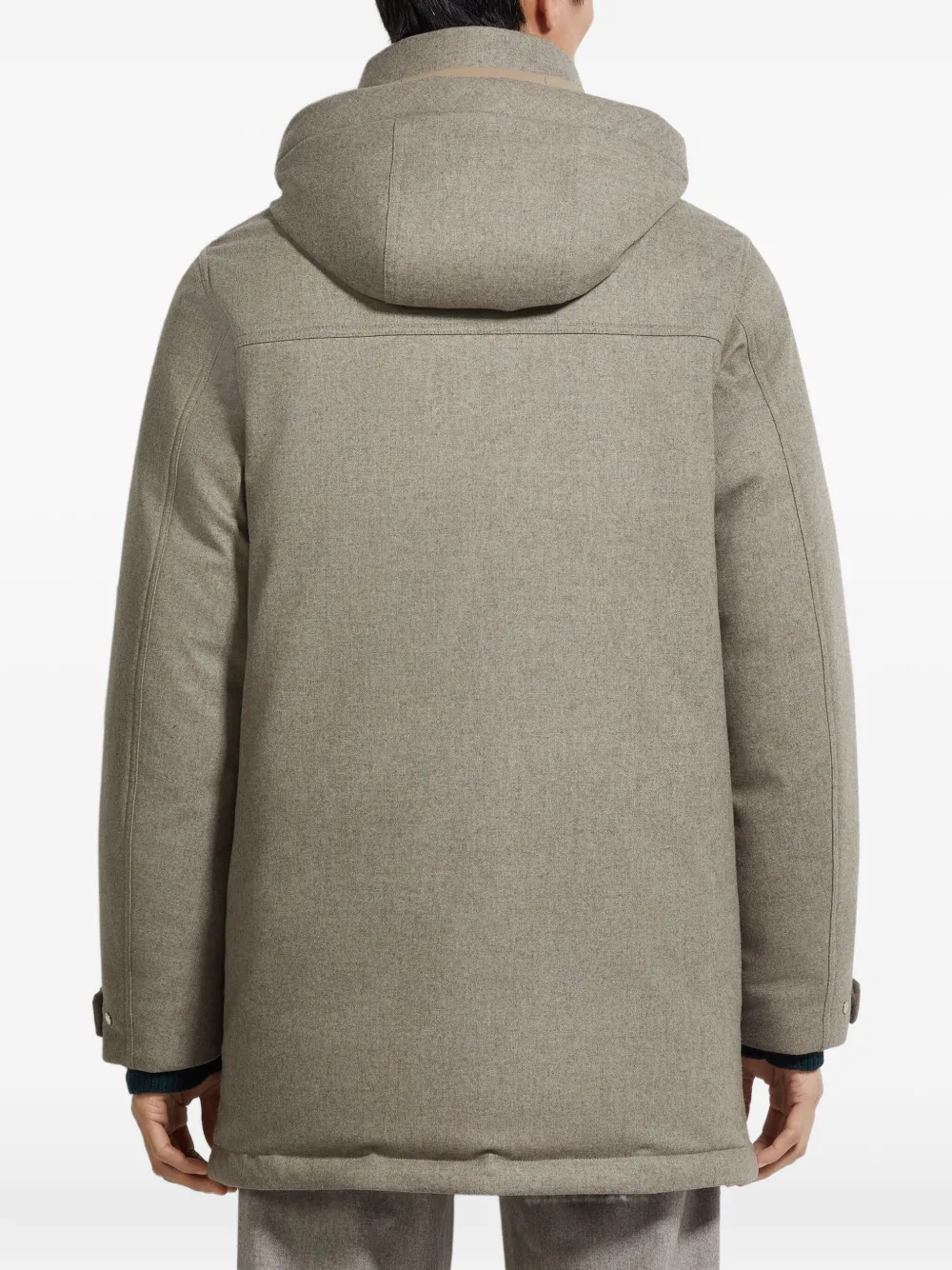 Zegna Parka met capuchon Grijs