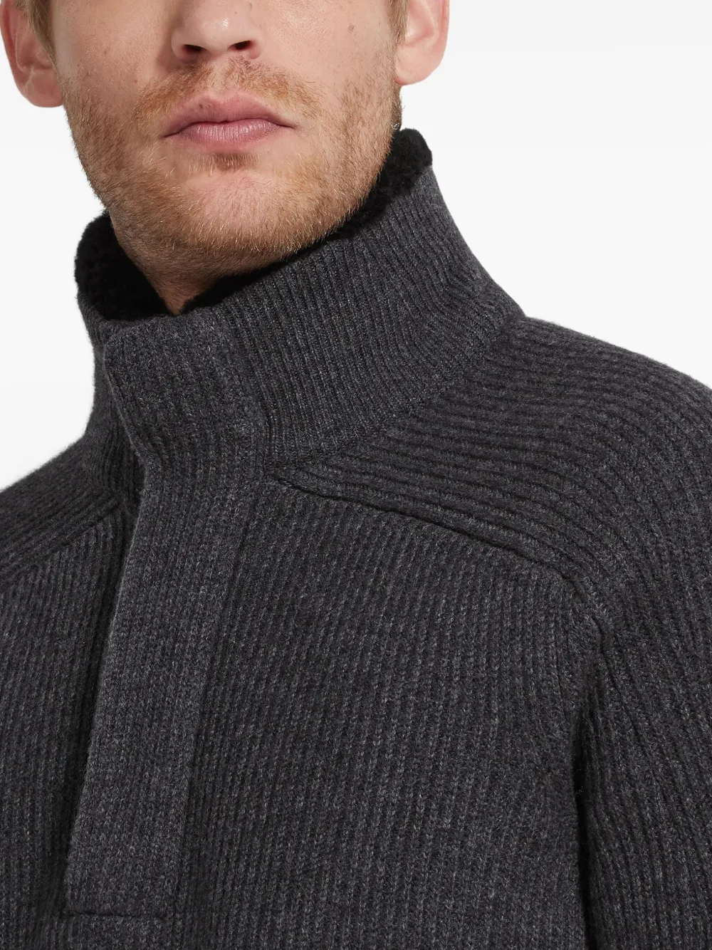 Zegna Oasi kasjmier trui Grijs