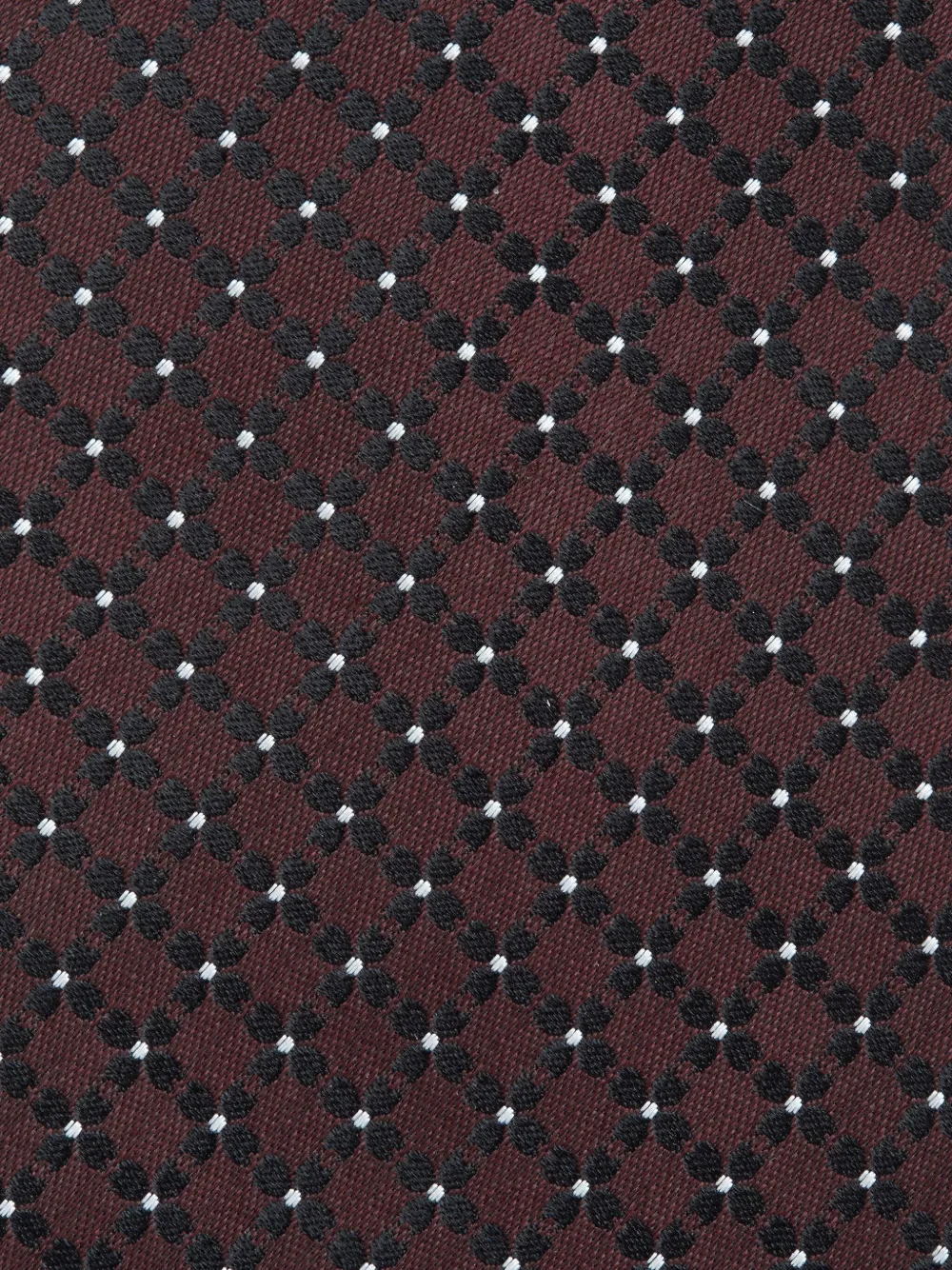 Zegna Geometric-pattern Silk Tie In Brown