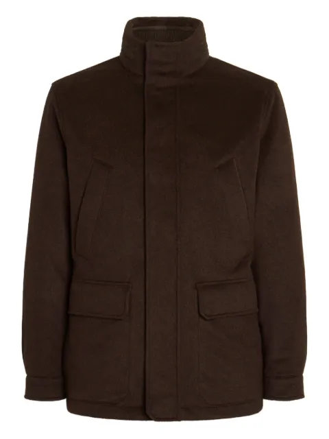 Zegna cashmere high-neck jacket