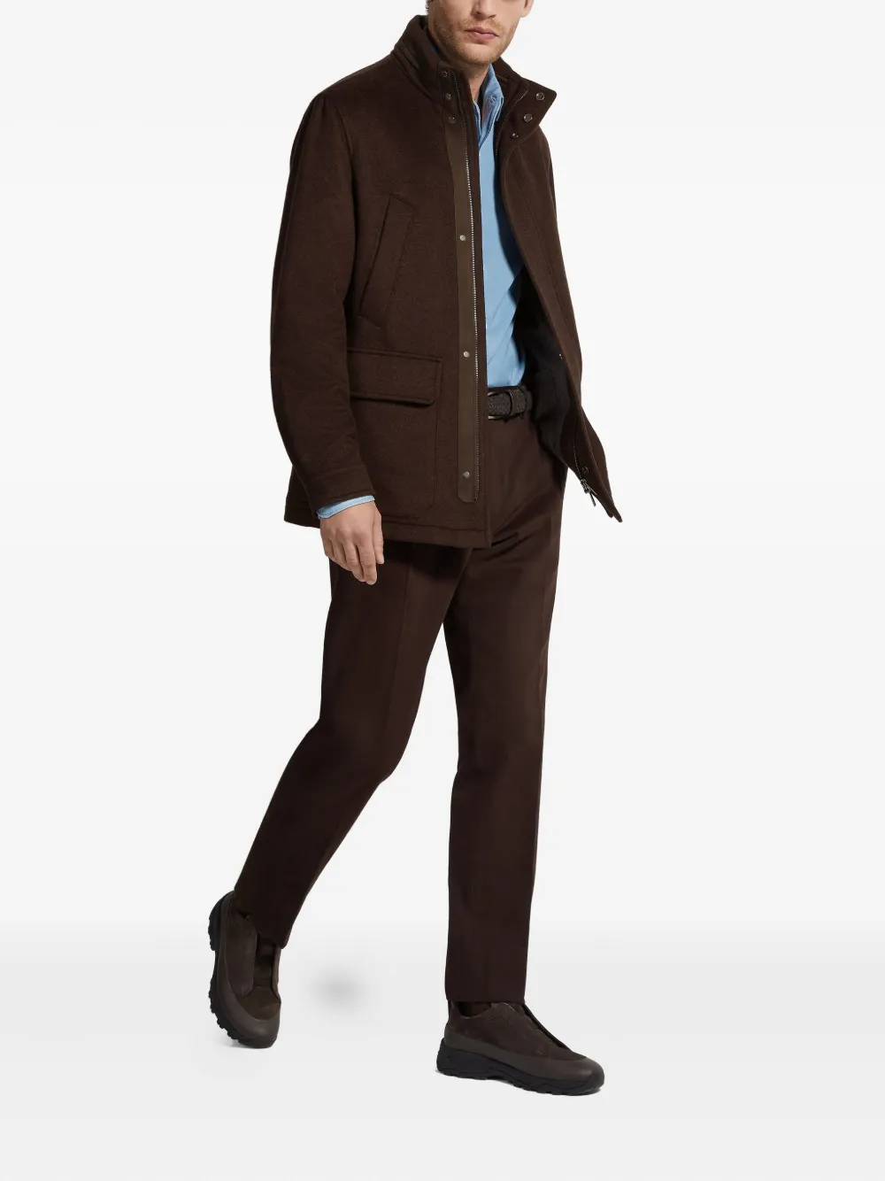 Zegna cashmere high-neck jacket | Bomber Jackets | Image 2