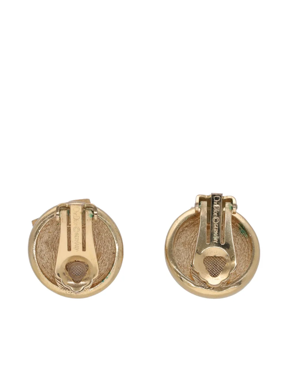 Christian Dior Pre-Owned rhinestone-embellished clip-on earrings | Image 2
