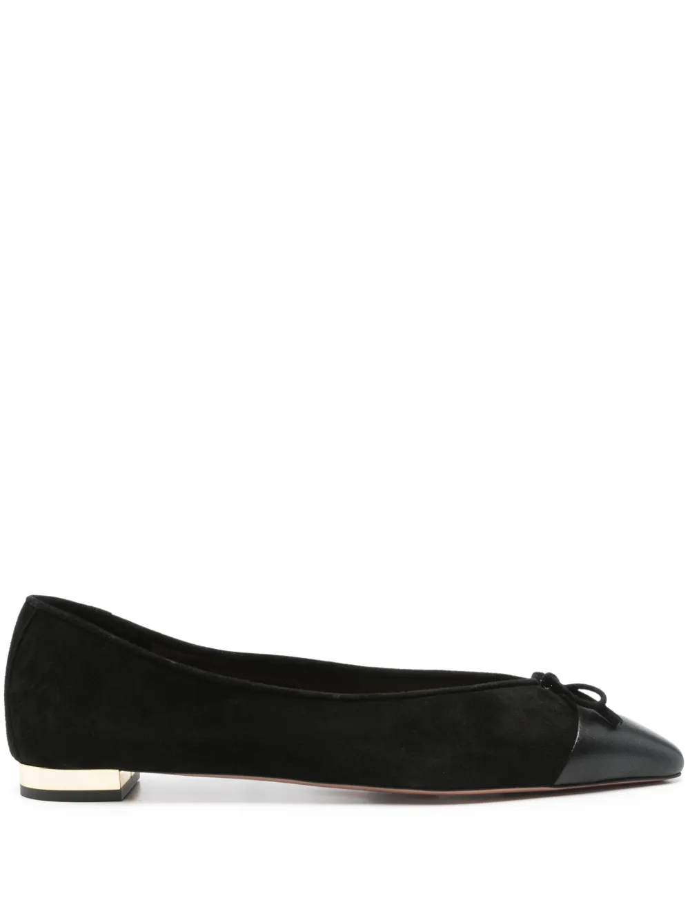 Aquazzura bow-detail ballet flats Zwart