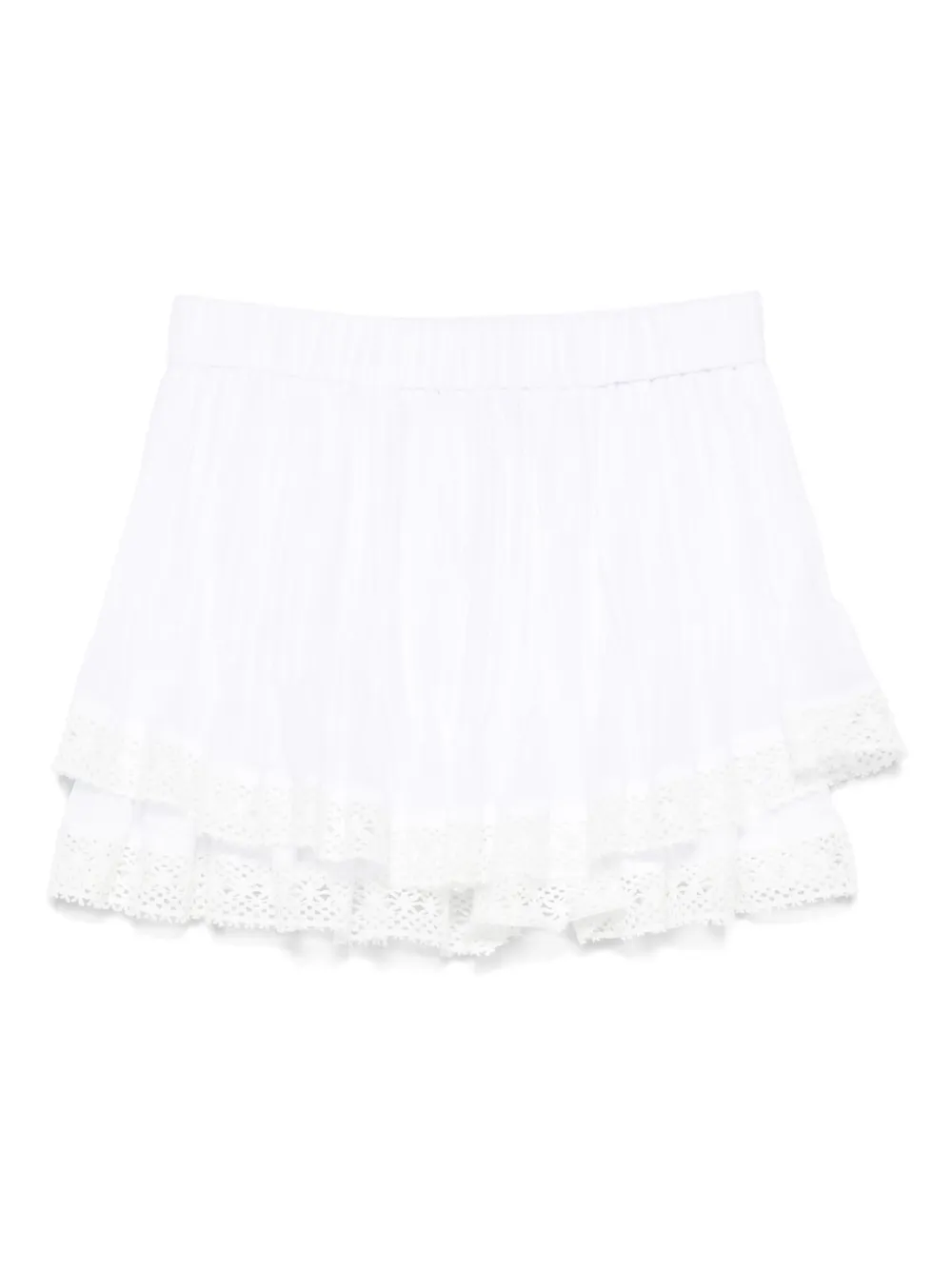 PNK pleated lace-trimmed shorts | Short & Mini Shorts | Image 2
