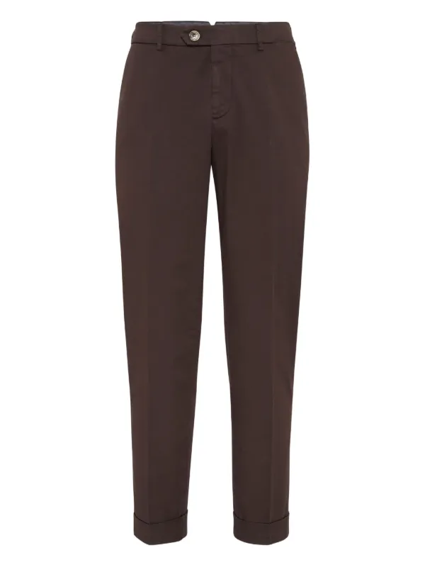 Brunello Cucinelli テーラードパンツ | ブラウン | FARFETCH JP