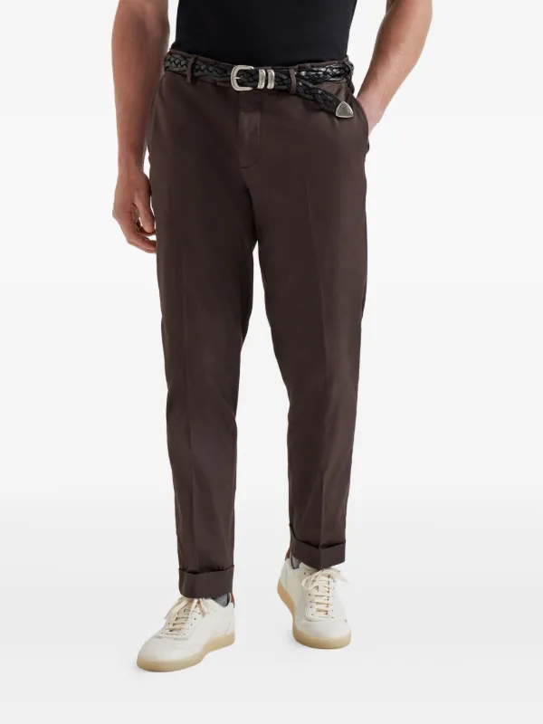 Brunello Cucinelli テーラードパンツ | ブラウン | FARFETCH JP
