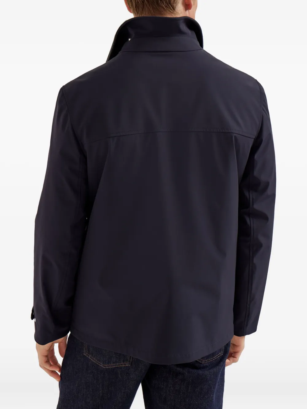Brunello Cucinelli Jack met drukknoopsluiting Blauw