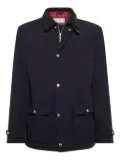 Brunello Cucinelli snap-fastening jacket - Blue