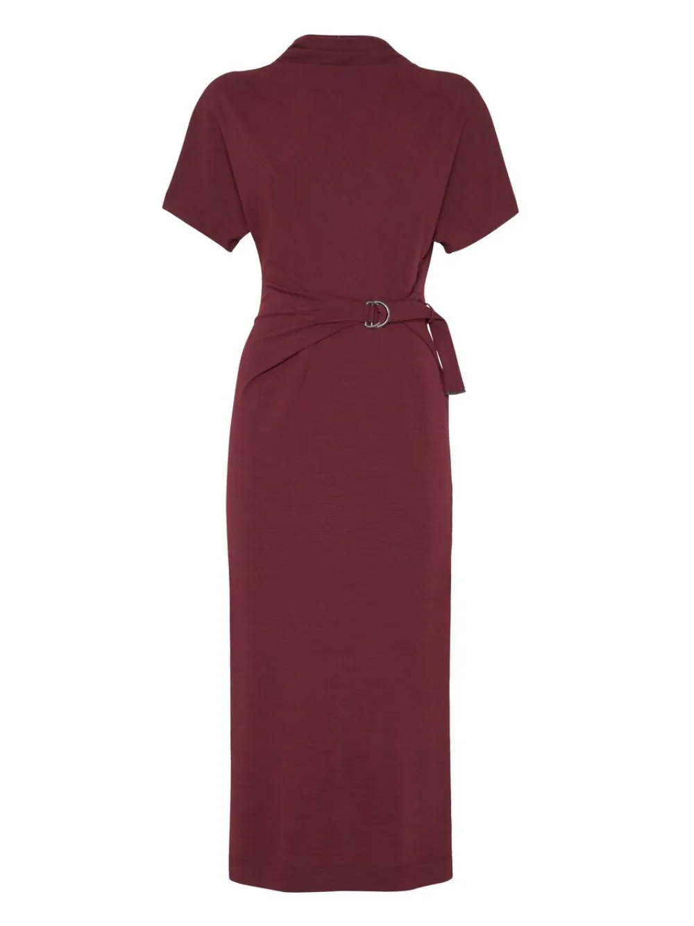 Brunello Cucinelli vestido midi con cinturón | rojo | Image 1