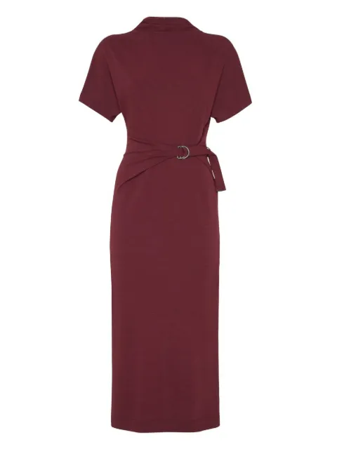 Brunello Cucinelli belted midi dress