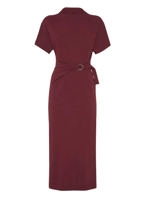 knee length dresses for ladies Flying Tomato Sleeveless Belted Midi Dress main image 0
