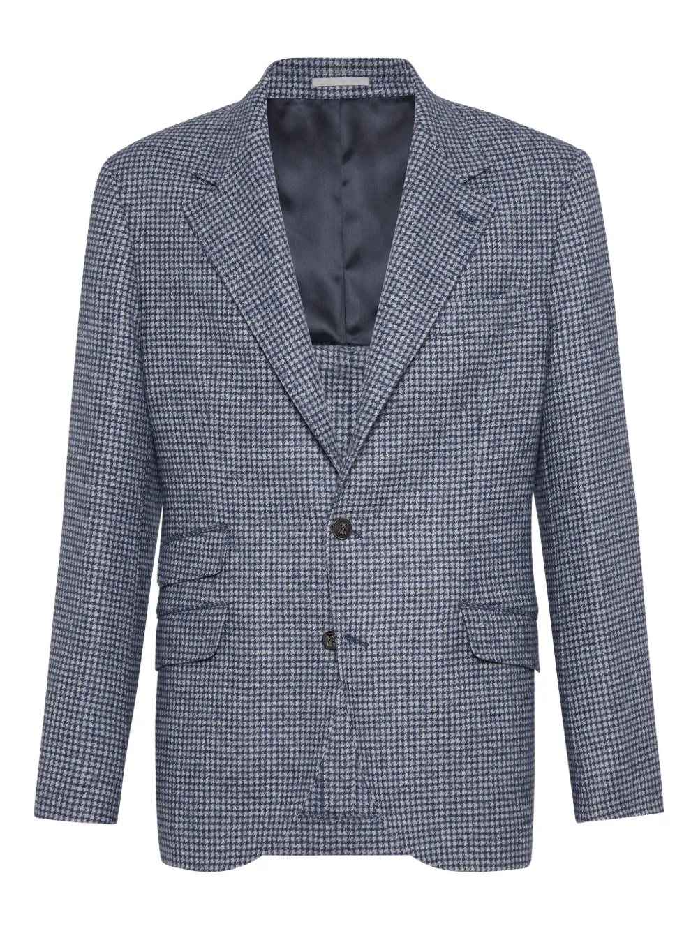 Brunello Cucinelli dogtooth blazer | bleu | Image 1