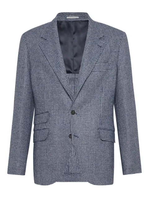 Brunello Cucinelli dogtooth blazer
