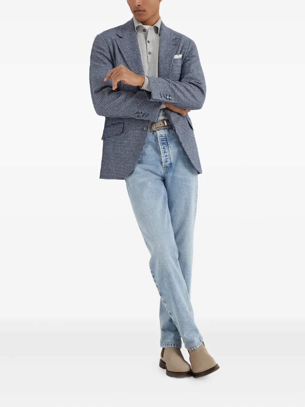 Brunello Cucinelli dogtooth blazer | Blazers | Image 2