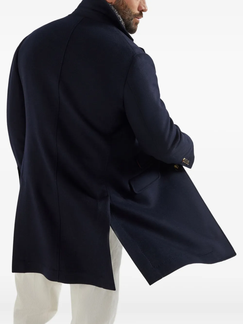 Brunello Cucinelli Getailleerde jas Blauw