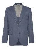 Brunello Cucinelli Cavallo wool-blend blazer - Blue