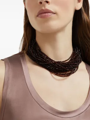 ネックレス・ペンダント Brunello cucinelli 'Shimmer Bead' necklace Brunello Cucinelli Shimmer Bead Necklace in Sterling Silver