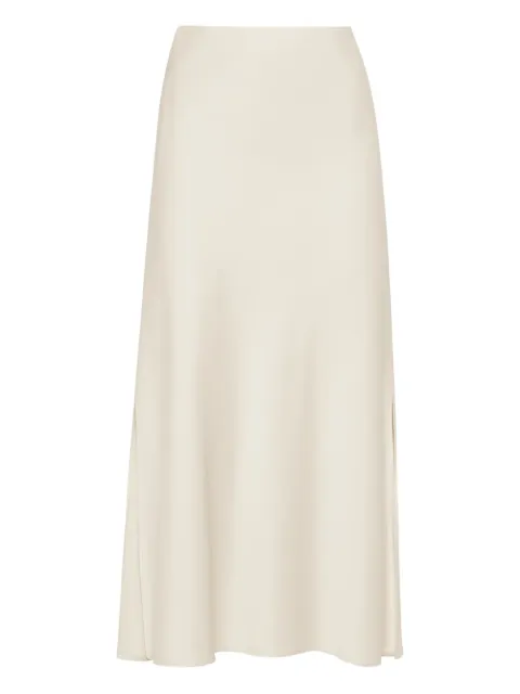 Brunello Cucinelli side-split midi skirt
