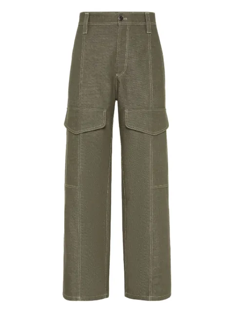 Brunello Cucinelli cargo-pocket cotton trousers