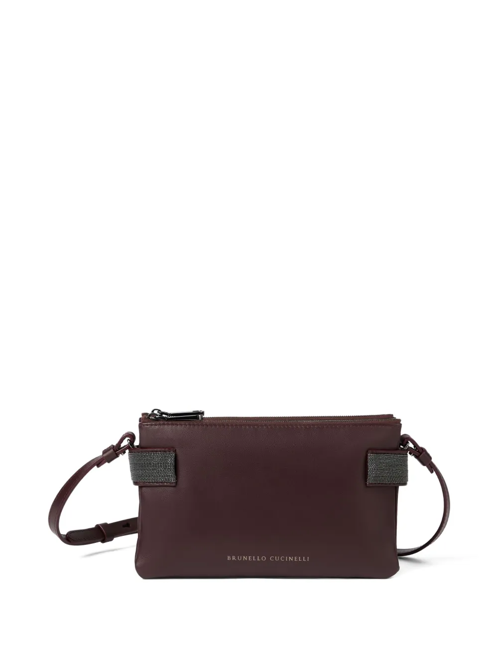 Brunello Cucinelli Mini Essence Cross Body Bag In Red
