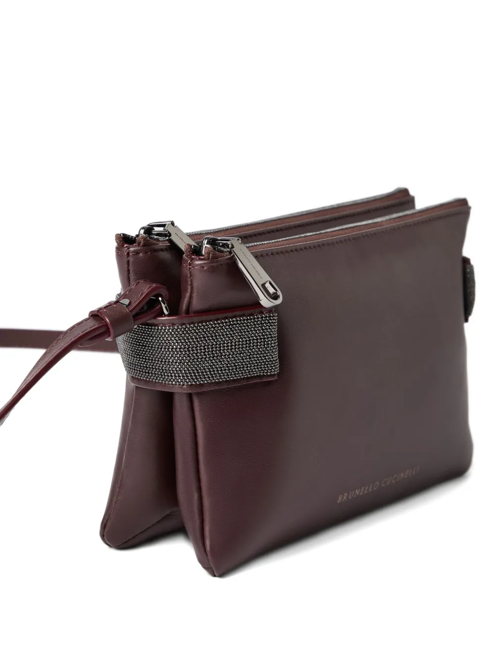 Brunello Cucinelli Mini Essence Cross Body Bag In Red