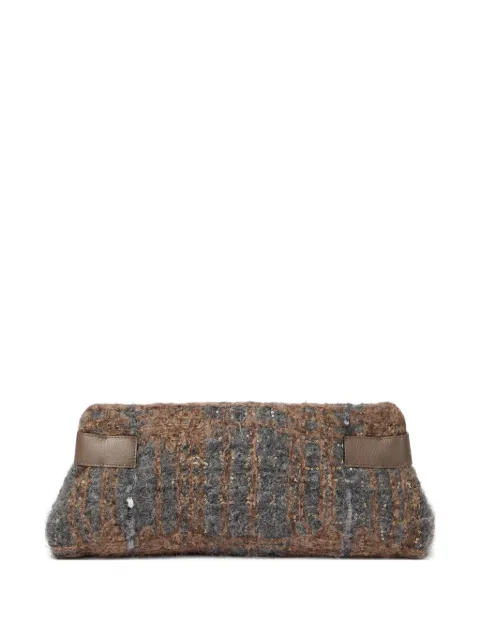 Brunello Cucinelli Essence sequin-embellished clutch bag