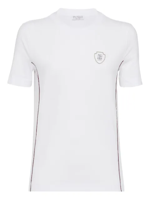 Brunello Cucinelli logo-detail jersey T-shirt