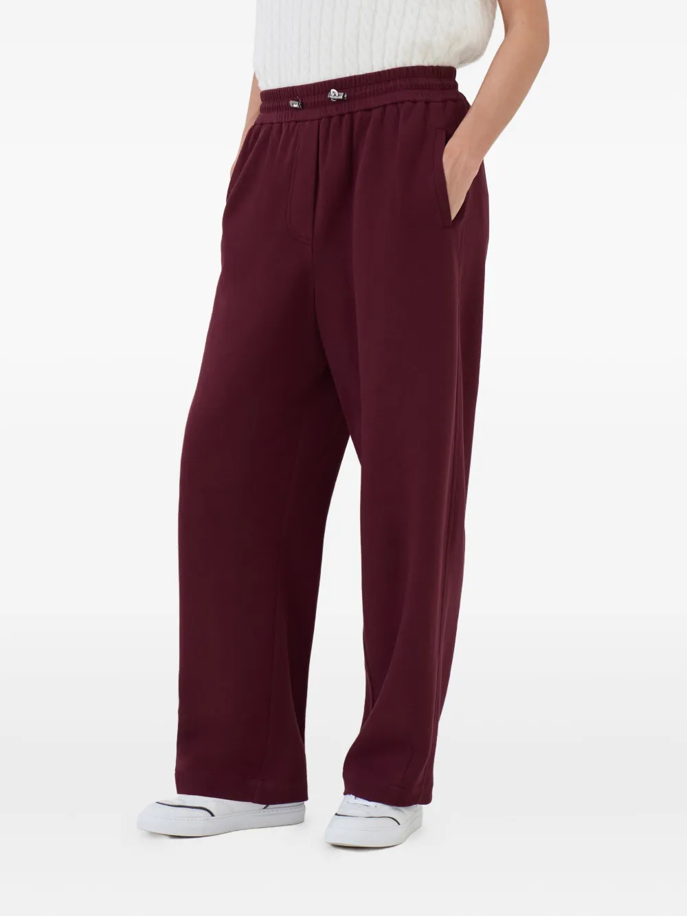Brunello Cucinelli elasticated-waistband sweatpants Rood