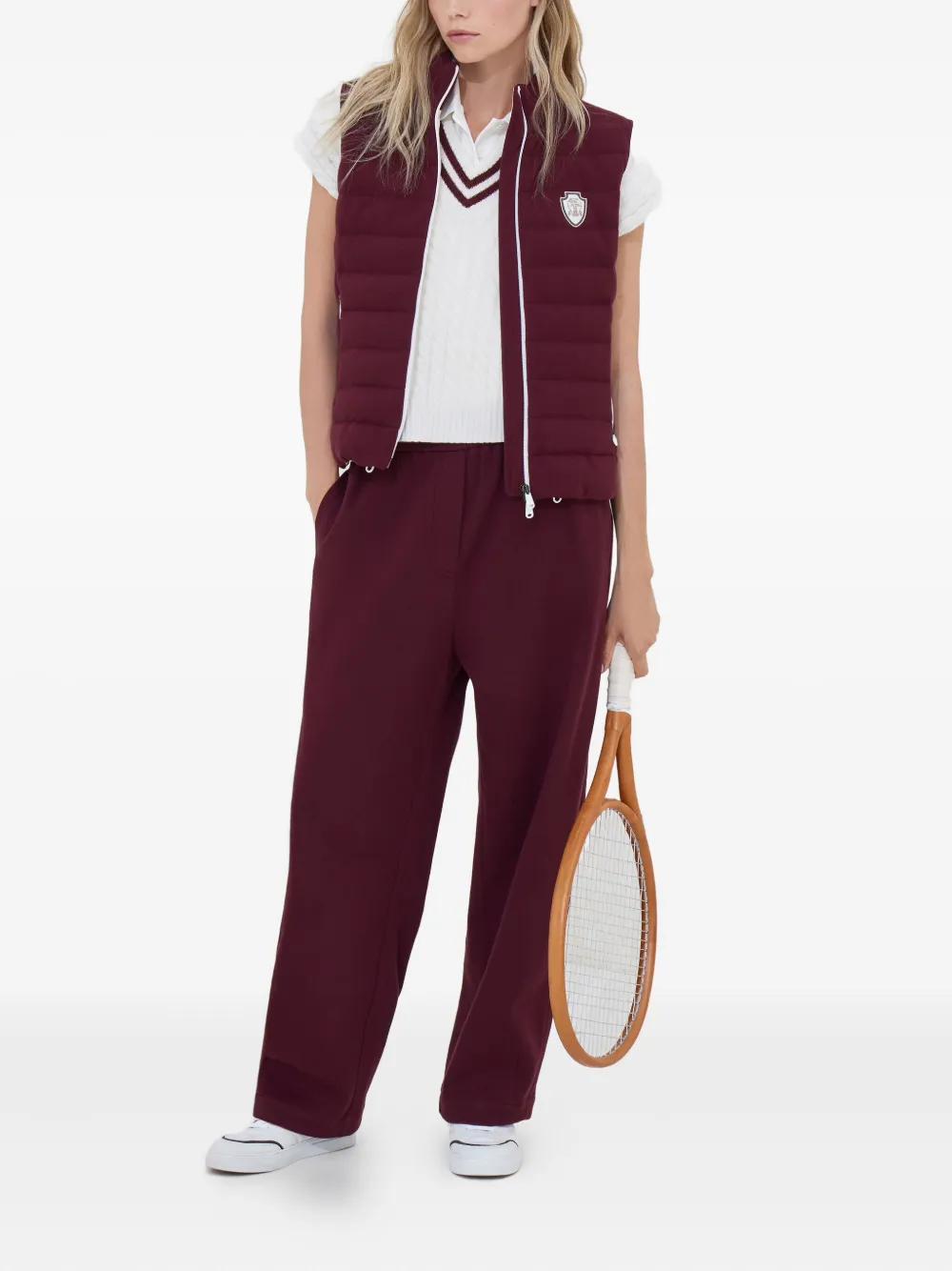 Brunello Cucinelli elasticated-waistband sweatpants Rood